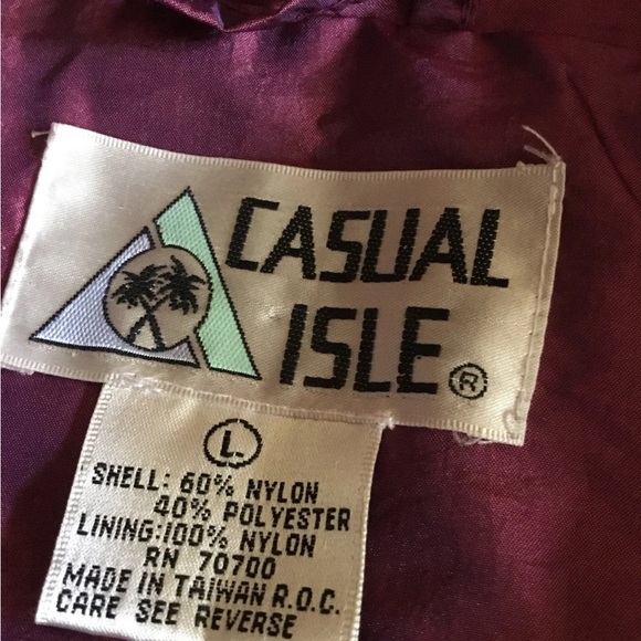 Casual Isle Vintage Colorblock  Windbreaker Jacket & Pants Metallic - Picture 5 of 7